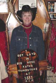 Diana at Big Nose Kate's Saloon